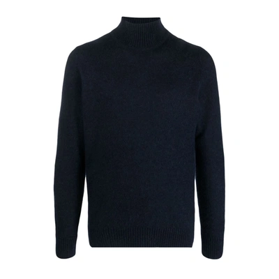 Shop Lardini Navy Sweater In 850