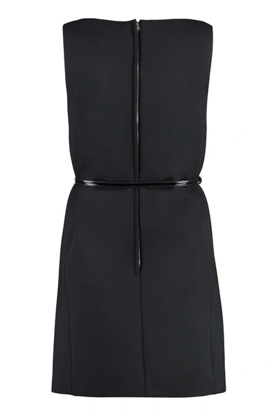 Shop Gucci Wool-blend Dress In Black