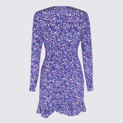 Shop Isabel Marant Blue Silk Lara Dress