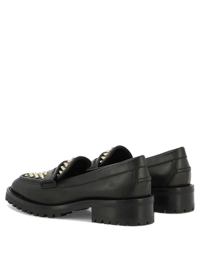 Shop Jimmy Choo "deanna" Loafers In Black
