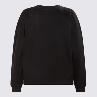 Shop Kenzo Black Cotton Logo Sweatshirt