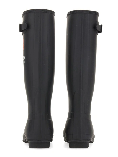 Shop Off-white Kenzo X Hunter Boot In Black