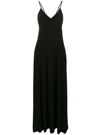 Shop Norma Kamali Sleeveless Long Dress In Black