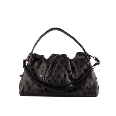 Shop Orciani Black Puffy Bag