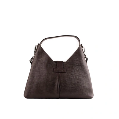 Shop Orciani Dark Brown Soft Small Waist Bag