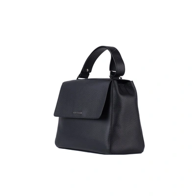 Shop Orciani Sveva Medium Soft Black Bag