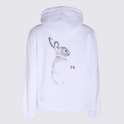 Shop Lanvin White Cotton Rabbit Sweatshirt