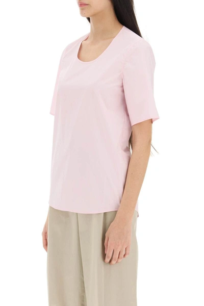 Shop Lemaire Cotton T-shirt In Pink