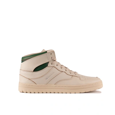 Shop Paul Smith Leather Liston High Top In White