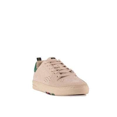 Shop Paul Smith Leather Cosmo Trainers In White