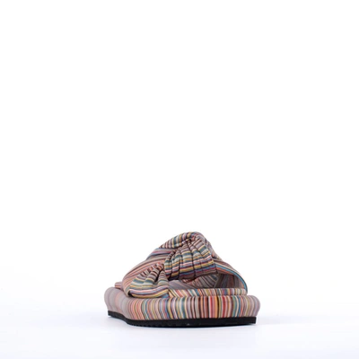 Shop Paul Smith Multicolor Milleraies Leather Knot Slipper