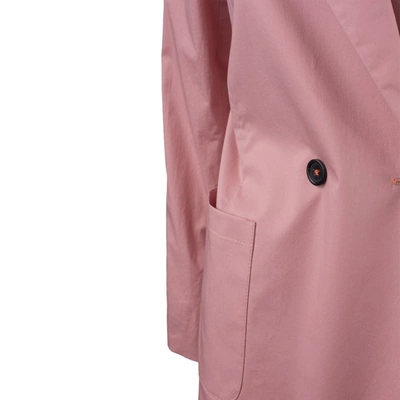 Shop Paul Smith Pink Cotton Double-breasted Jacket