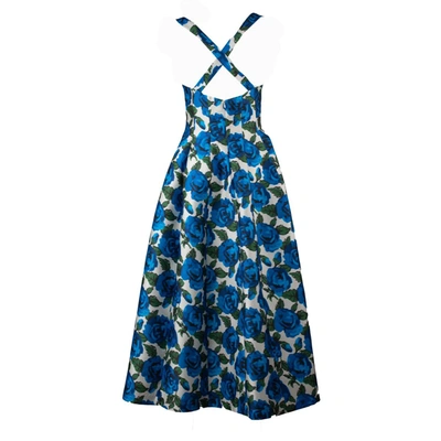 Shop Philosophy Di Lorenzo Serafini Blueette Cotton Dress