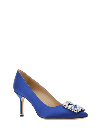 Shop Manolo Blahnik Pumps In Bblu