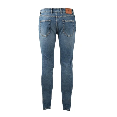 Shop Pt01 Blue Stretch Cotton Slim Jeans