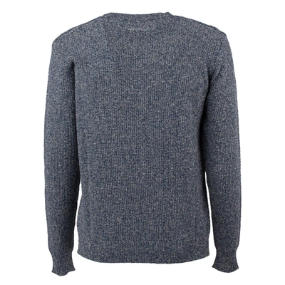 Shop Roberto Collina Blue Cotton-linen Blend Sweater In Gray