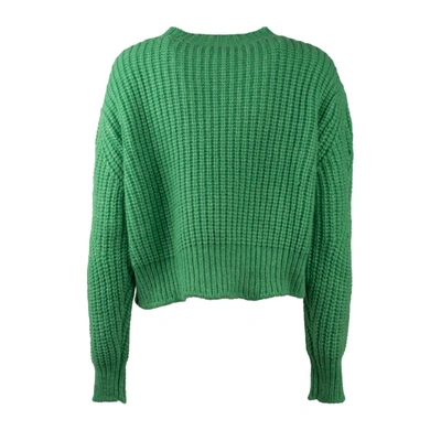 Roberto Collina Ribbed Alpaca Sweater In Green