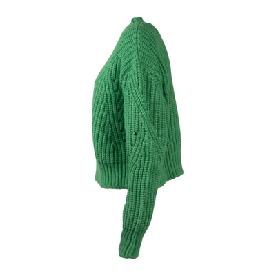 Roberto Collina Ribbed Alpaca Sweater In Green
