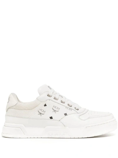 Shop Mcm Sneakers In White