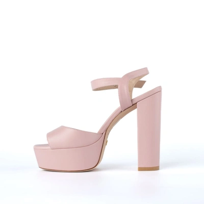 Shop Stuart Weitzman Pink Platform Sandal