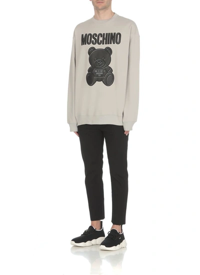 Shop Moschino Sweaters Grey