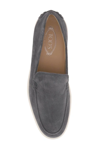 Shop Tod's Suede Loafers In Multicolor