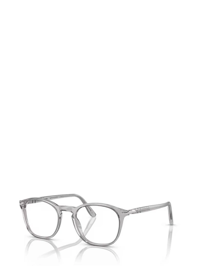 Shop Persol Eyeglasses In Transparent Grey