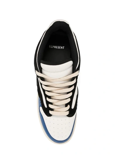 Shop Represent Sneakers In Black/cobaltblue