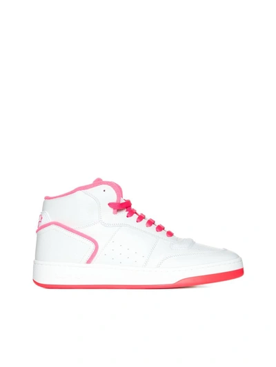 Shop Saint Laurent Sneakers In Blanc Opt/blanc Op/h