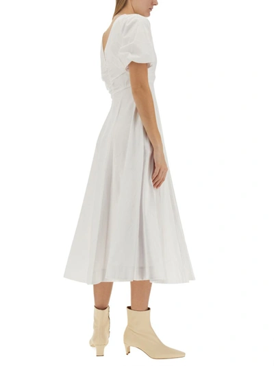 Shop Staud "finley" Dress In White