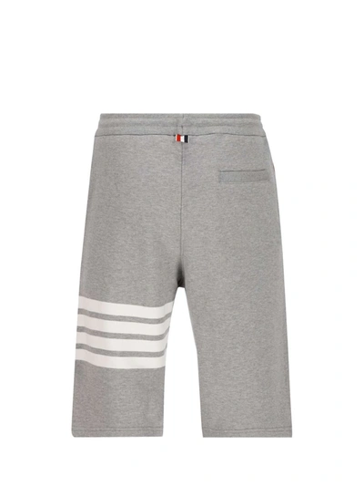 Shop Thom Browne Shorts In Gray
