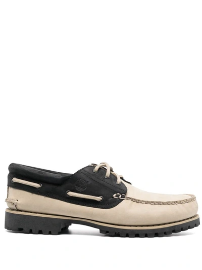 Timberland Two-tone Leather Boat Shoes In Dh41 Lemon Pepper