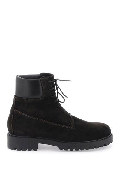Shop Totême Toteme Husky Ankle Boots In Brown