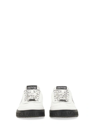 Shop Versace Jeans Couture Sneaker With Logo In White