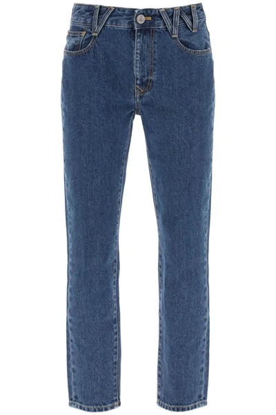 Shop Vivienne Westwood W Harris Straight Leg Jeans In Blue