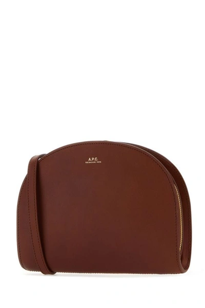 Shop Apc A.p.c. Woman Borsa In Brown