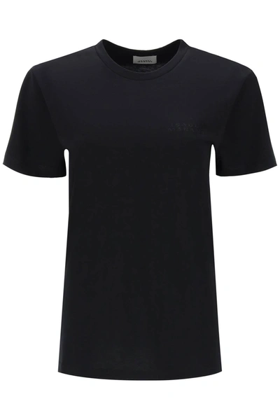 Shop Isabel Marant Vidal Crew-neck T-shirt Women In Black