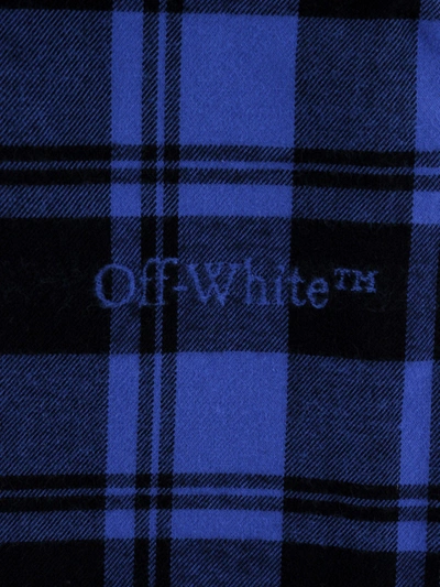 Shop Off-white Off White Man Shirt Man Blue Shirts