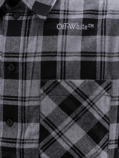 Shop Off-white Off White Man Shirt Man Grey Shirts In Gray