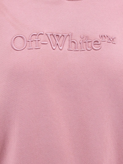 Shop Off-white Off White Woman Sweatshirt Woman Pink Sweatshirts