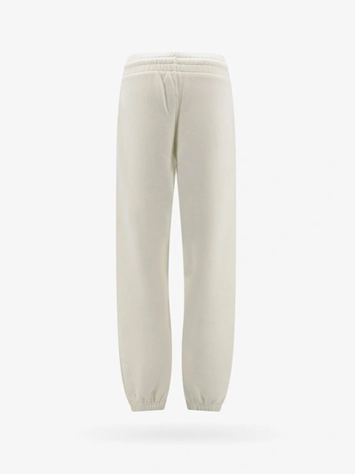 Shop Off-white Off White Woman Trouser Woman Beige Pants In Cream