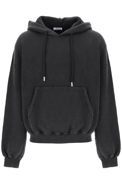 Shop Off-white Back Arrow Super Moon-printed Hoodie Men In Black