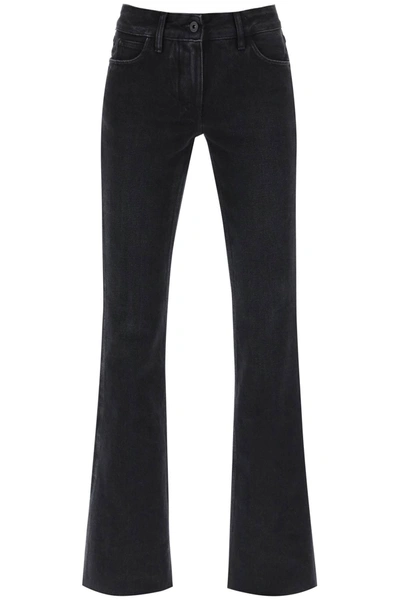 Shop Off-white Bootcut Fit Jeans Women In Black