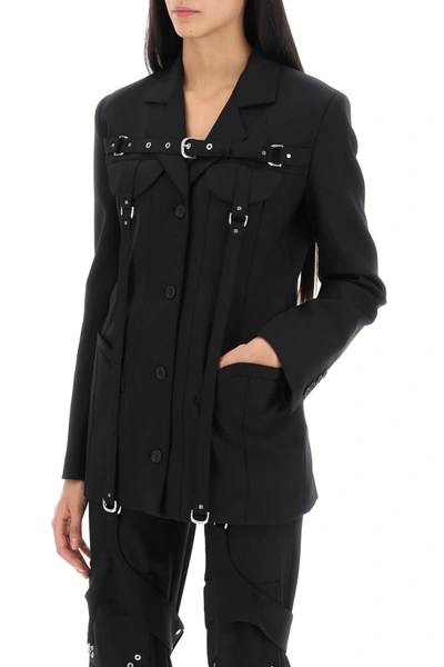 Shop Off-white Cargo Jacket With Straps Women In Black