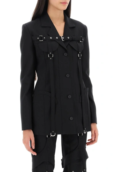 Shop Off-white Cargo Jacket With Straps Women In Black