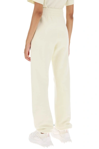 Shop Off-white Joggers With Flocked Logo Women