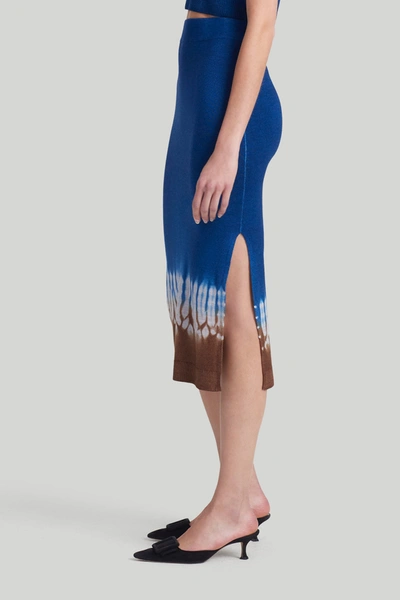 Shop Altuzarra 'morse' Skirt In Ultramarine Line Shibor