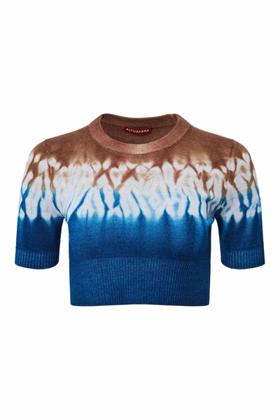 Shop Altuzarra 'nicholas' Sweater In Ultramarine Line Shibor
