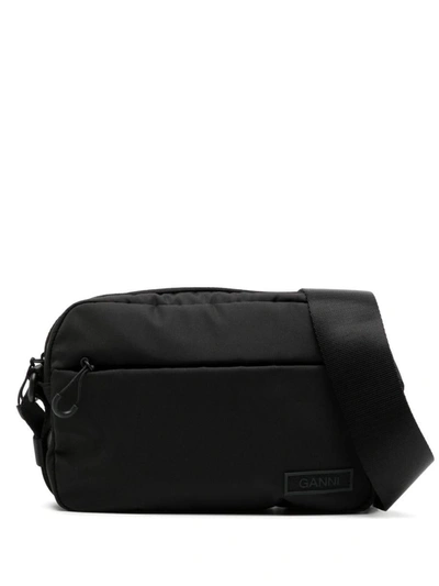 Shop Ganni Crossbody Bag In Black