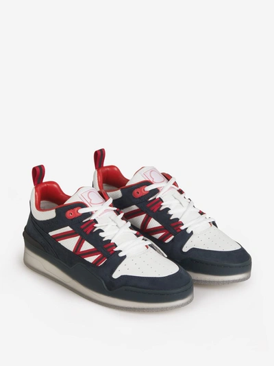 Shop Moncler Two-tone Pivot Sneakers In Ripstop Fabric